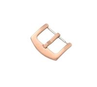 LANAPPTLTG Hebilla de reloj galvanizada de acero inoxidable de 16, 18mm, 20mm, 22mm, 24mm y 26mm, apta for correa de reloj de cuero, accesorios de cierre(Rose Gold-20mm)