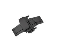 LANAPPTLTG Hebilla desplegable, botón automático de correa de acero inoxidable apto for correa de reloj de 16mm, 18mm, 20mm y 22mm(Black,10mm)
