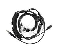 LANAPPTLTG Micrófono de Garganta Ajustable 3,5 mm, Auricular acústico Oculto for Tubo y PTT Dedo, Apto for teléfono móvil