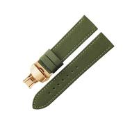LANAPPTLTG Muñeca de escalada apta for Breitling Apto for Seiko Apto for Rolex Apto for Casio Canvas Nylon Correa de reloj 20 mm 22 mm(Green-Golden-B1,20mm)