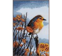 LANARTE Kits De Punto De Cruz Contado Completo Arte De Pared DIY AL ACECHO Set Manualidades Adultos Set Decoracion Salon Creativo Regalo ca. 20 x 30 cm Cross Stitch Embroidery