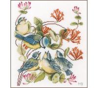 LANARTE Kits De Punto De Cruz Contado Completo Arte De Pared DIY CARBONEROS Set Manualidades Adultos Set Decoracion Salon Creativo Regalo ca. 24 x 29 cm Cross Stitch Embroidery