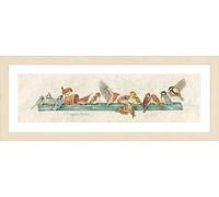 LANARTE Kits De Punto De Cruz Contado Completo Arte De Pared DIY EL ORDEN DE SELECCIÓN Set Manualidades Adultos Set Decoracion Salon Creativo Regalo ca. 69 x 18 cm Cross Stitch
