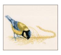 Lanarte Kits De Punto De Cruz Contado Completo Arte De Pared DIY HERRERILLO Set Manualidades Adultos Set Decoracion Salon Creativo Regalo ca. 22 x 15 cm Cross Stitch Embroidery