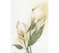Lanarte Kits De Punto De Cruz Contado Completo Arte De Pared DIY LIRIO DE CALLA Set Manualidades Adultos Set Decoracion Salon Creativo Regalo ca. 50 x 60 cm Cross Stitch Embroidery