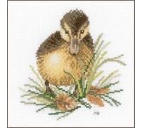 LANARTE Kits De Punto De Cruz Contado Completo Arte De Pared DIY PATITO I Set Manualidades Adultos Set Decoracion Salon Creativo Regalo ca. 14 x 14 cm Cross Stitch Embroidery