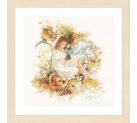 LANARTE Kits De Punto De Cruz Contado Completo Arte De Pared DIY PICNIC Set Manualidades Adultos Set Decoracion Salon Creativo Regalo ca. 37 x 37 cm Cross Stitch Embroidery