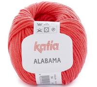 Lanas Katia Alabama Ovillo de Color Coral Cod. 34