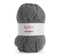 Lanas Katia Alaska Ovillo de Color Gris