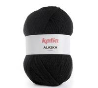 Lanas Katia Alaska Ovillo de Color Negro