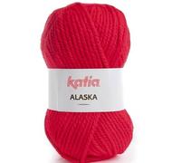 Lanas Katia Alaska Ovillo de Color Rojo
