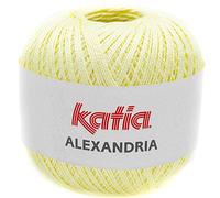Lanas Katia Alexandria Ovillo de Color Amarillo Cod. 28
