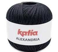 Lanas Katia Alexandria Ovillo de Color Negro Cod. 2