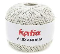 Lanas Katia Alexandria Ovillo de Color Plata Cod. 6