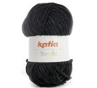 Lanas Katia Bambi Ovillo de Color Negro