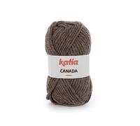 Lanas Katia Canada Ovillo de Color Marron Cod. 37