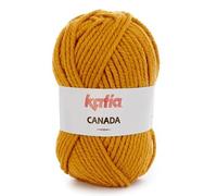 Lanas Katia Canada Ovillo de Color Mostaza Cod. 31