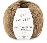 Lanas Katia Cotton-Merino Tweed Ovillo de Color Marron Cod.505