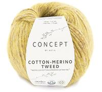 Lanas Katia Cotton-Merino Tweed Ovillo de Color Ocre Cod.507