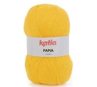 Lanas Katia FAMA Ovillo de Color Amarillo