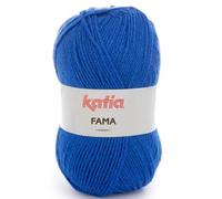 Lanas Katia FAMA Ovillo de Color azulon