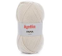Lanas Katia FAMA Ovillo de Lana Fina y Suave Arena