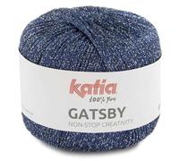 Lanas Katia Gatsby Ovillo de Color Marino Cod.57