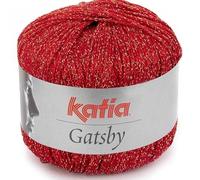 Lanas Katia Gatsby Ovillo de Color Rojo Cod. 4