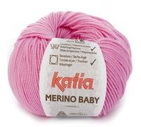 Lanas Katia Merino Baby Ovillo de Color Chicle Cod. 58