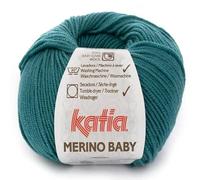 Lanas Katia Merino Baby Ovillo de Color Esmeralda Cod. 75