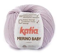 Lanas Katia Merino Baby Ovillo de Color Malva Cod. 66
