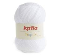 Lanas Katia PEQUES Ovillo de Color Blanco Cod. 84901