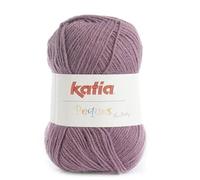 Lanas Katia PEQUES Ovillo de Color Ciruela Cod. 84942