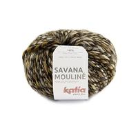 Lanas Katia Savana Mouline Ovillo de Color Marron Cod.201