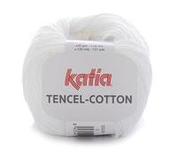 Lanas Katia Tencel-Cotton Ovillo de Color Blanco Cod. 1