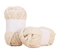 Lanas para Crochet 50 g/ovillo Hilo de lana gruesa tipo chenilla con rayas hielo colores, grueso, for tejer a mano, resistente a la formación bolitas, ideal for bufandas, mantas y ganchillo(Color-13)