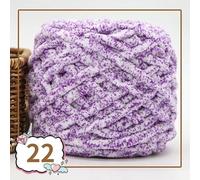 Lanas para Crochet,Hilo Crochet 2 piezas de 100 g hilo terciopelo colorido for tejer a mano, chenilla for crochet, grueso for hacer pantuflas, bolsas, mantas amigurumi(22)