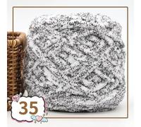Lanas para Crochet,Hilo Crochet 2 piezas de 100 g hilo terciopelo colorido for tejer a mano, chenilla for crochet, grueso for hacer pantuflas, bolsas, mantas amigurumi(35)