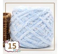 Lanas para Crochet,Hilo Crochet 2 piezas de 100 g hilo terciopelo colorido for tejer a mano, chenilla for crochet, grueso for hacer pantuflas, bolsas, mantas amigurumi(15)