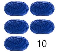 Lanas para Crochet,Hilo Crochet 5 piezas X 50 g de hilo terciopelo grueso hecho a mano tejer lana bufanda sombrero chenilla suave(5pcs 10)
