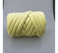 Lanas para Crochet,Hilo Crochet Hilo de terciopelo grueso y voluminoso 0,25 kg/0,5 kg diámetro 3 cm grosor for tejer a mano, cestas, mantas, alfombras, hilo gigante for bricolaje(0.5-Light Yellow)