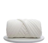 Lanas para Crochet,Hilo Crochet Hilo de terciopelo grueso y voluminoso 0,25 kg/0,5 kg diámetro 3 cm grosor for tejer a mano, cestas, mantas, alfombras, hilo gigante for bricolaje(0.25KG-White)
