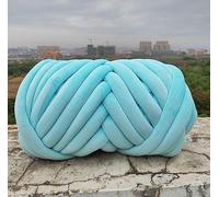 Lanas para Crochet,Hilo Crochet Hilo de terciopelo grueso y voluminoso 0,25 kg/0,5 kg diámetro 3 cm grosor for tejer a mano, cestas, mantas, alfombras, hilo gigante for bricolaje(0.25KG-Ice Blue)