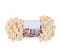 Lanas para crochet Hilo de chenilla grueso con bucles esponjosos for dedos, tejido a mano, ideal for ganchillo, mantas, alfombras y manualidades punto (100 g) para manualidades agujas(03 Beige)