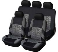 LANAZU Cubierta de Asiento Coche para Kia Sportage (2005-2010), Cómodo y Transpirable Asiento Protector Cubreasientos Funda de Asiento Protección del Asiento, D-Grey