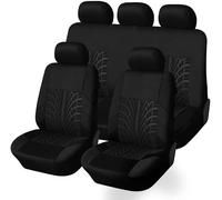 LANAZU Cubierta de Asiento Coche para Kia Sportage (2005-2010), Cómodo y Transpirable Asiento Protector Cubreasientos Funda de Asiento Protección del Asiento, E-Black