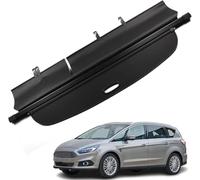 LANAZU Cubierta de Carga Retráctil, para Ford S-MAX 2015-2018 Trasero Trunk Estante Paquetes Tronco Carga Seguridad Estante Maletero Partición Cortina