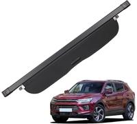 LANAZU Cubierta de Carga Retráctil, para SsangYong Korando 2020 Trasero Trunk Estante Paquetes Tronco Carga Seguridad Estante Maletero Partición Cortina