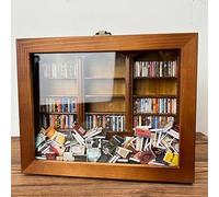LANAZU Estantería para ansiedad, Mini gabinete de Madera para aliviar el estrés, Vitrina de Caja de cerillas para Libros en Miniatura, Adecuada para aliviar la ansiedad y el estrés