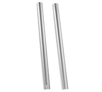 LANBAO - Tubos de horquilla interior delantera para motocicleta Yamaha FZ6 2004 2005 2006 2007 5VX-23110-00 43 x 590 mm, suspensión de tubo de horquilla, color plateado